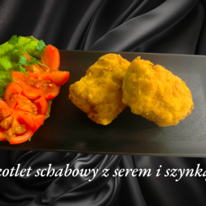 Kotlet Schabowy z serem i szynką