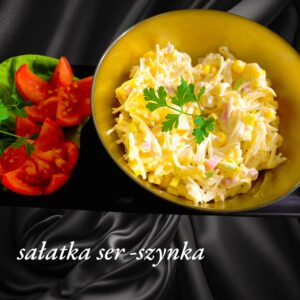 Sałatka ser i szynka