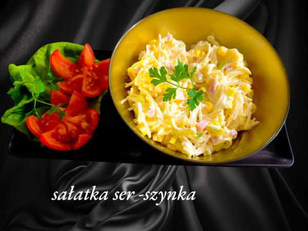 sałatka ser i szynka