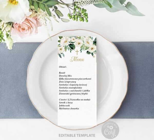Menu Komunijne nr 1